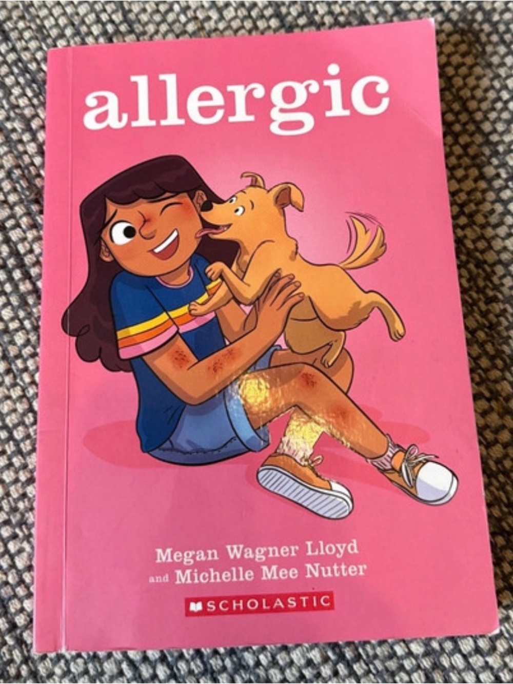 Scholastic Bright Pink Paperback — Children's Illustrated Back-Cover